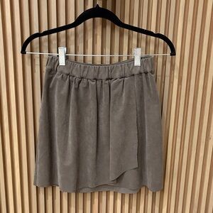 Wilfred Taupe Mini Skirt